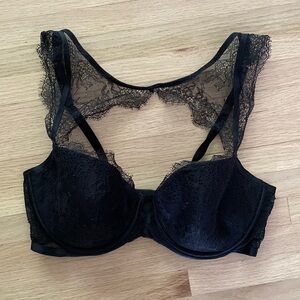 Victoria’s Secret Black Lace Bra with demi lining